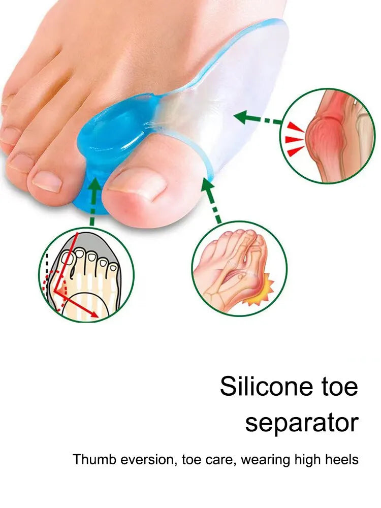 Silicone Toe Splitter Correction Device for Hallux Valgus - Smarsty