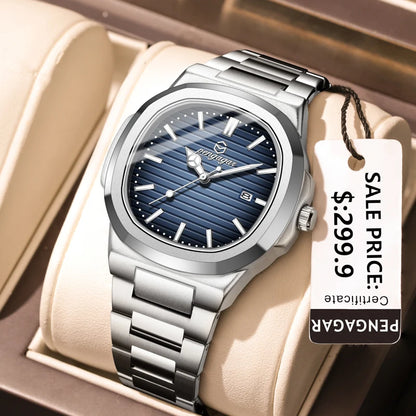 Luxury Waterproof Men's Wristwatch with Luminous Date - Smarsty