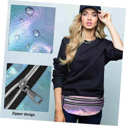 Holographic Fanny Pack Waist Bag For Travel And Beach - Smarsty