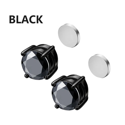 Crystal Magnetic Clip Earrings Non Piercing Unisex Style - Smarsty