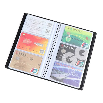 40/120/180/240/300 Cards ID Credit Card Holder Book Case Organizer Leather Business Cards ID Credit Card Holder Case Cards Album - Smarsty