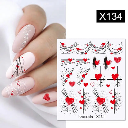 3D Colorful Marble Nail Stickers for DIY Art - Smarsty