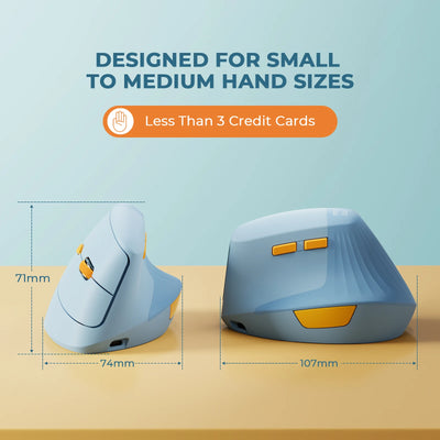 SEENDA Vertical Wireless Mouse Type C Rechargeable Ergonomic USB & Type C Mice for Laptop Laptop PC MacBook Windows Android - Smarsty