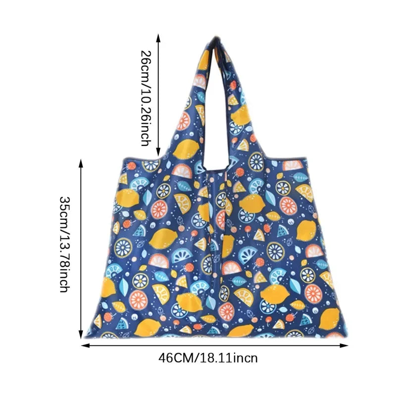 Large Reusable Shopping Bags Foldable Polyester Eco Friendly - Smarsty