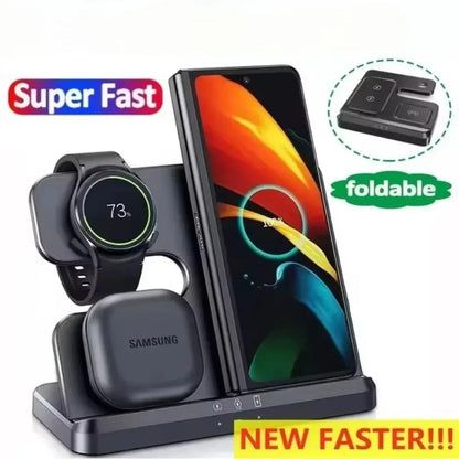 3 In 1 Magnetic Wireless Charger For Phone Watch Earbuds - Smarsty