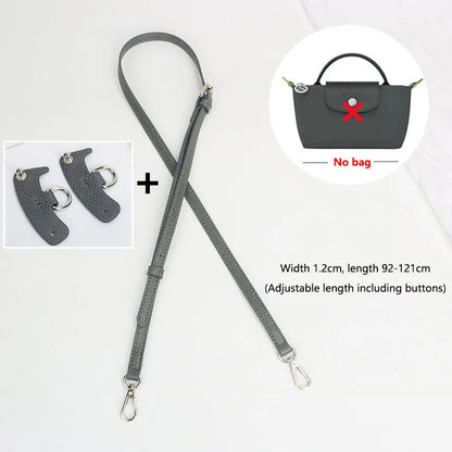 1 Set Bag Strap For Longchamp Mini Punch-free Genuine Leather Shoulder Strap Set Transformation Crossbody Strap Bag Accessories