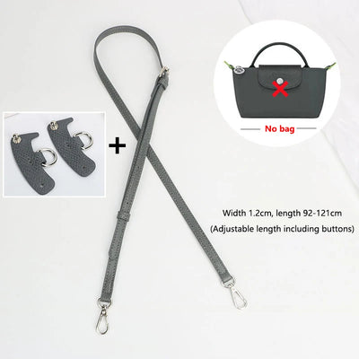 Bag Straps Set For Longchamp Leather Accessories Diy Mini Transformation Punch Free Shoulder Crossbody Conversion 100-120cm - Smarsty