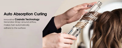 FENTGO Hair Dryer Brush & 5 in 1 Hair Styler, Silver, 110 Volts, 1400 Watts, Ionic Technology, Fast Drying, Multi Styler for Str