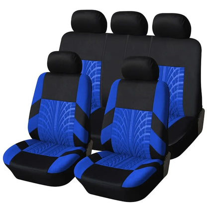 Universal Car Seat Covers Full Set Front And Rear Bench - Smarsty
