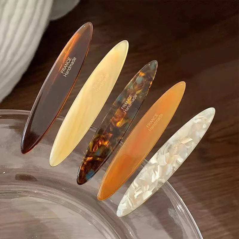 Colorful Acetate Hair Clips Set for Stylish Women - Smarsty