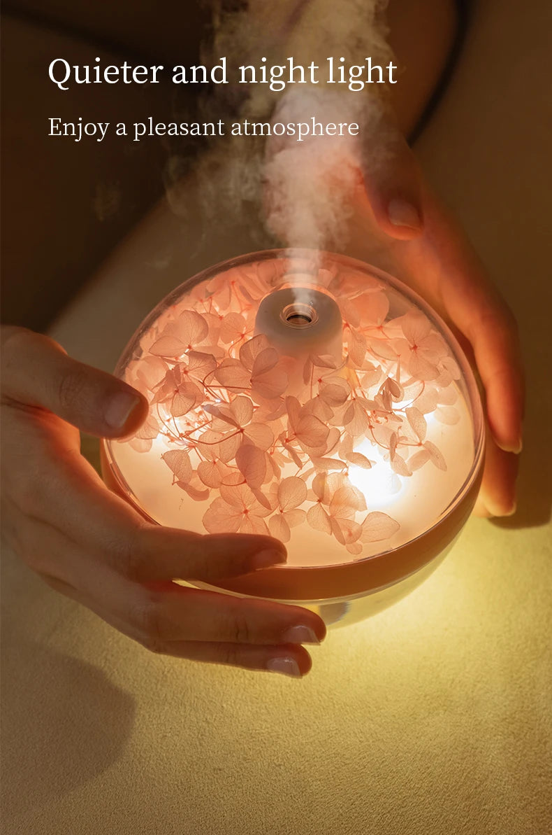 USB Rechargeable 270ML Air Humidifier with LED Light - Smarsty