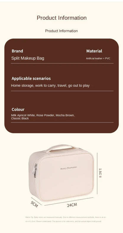 Luxury Makeup Bag With Large Capacity Travel Organizer - Smarsty