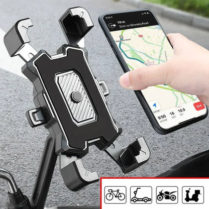 Bicycle Phone Holder 360 Degree Rotatable Non Slip Grip - Smarsty