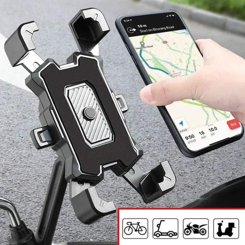 Bicycle Phone Holder 360 Degree Rotatable Non Slip Grip - Smarsty