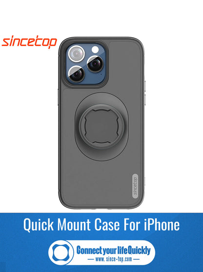 Smarsty iPhone Shockproof Case With Quad Style Bike Mount Locking -