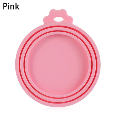 3 In 1 Silicone Canned Lid Reusable Food Tin Cover Keep Fresh Kitchen Organization Pet Supplies by Smarsty
