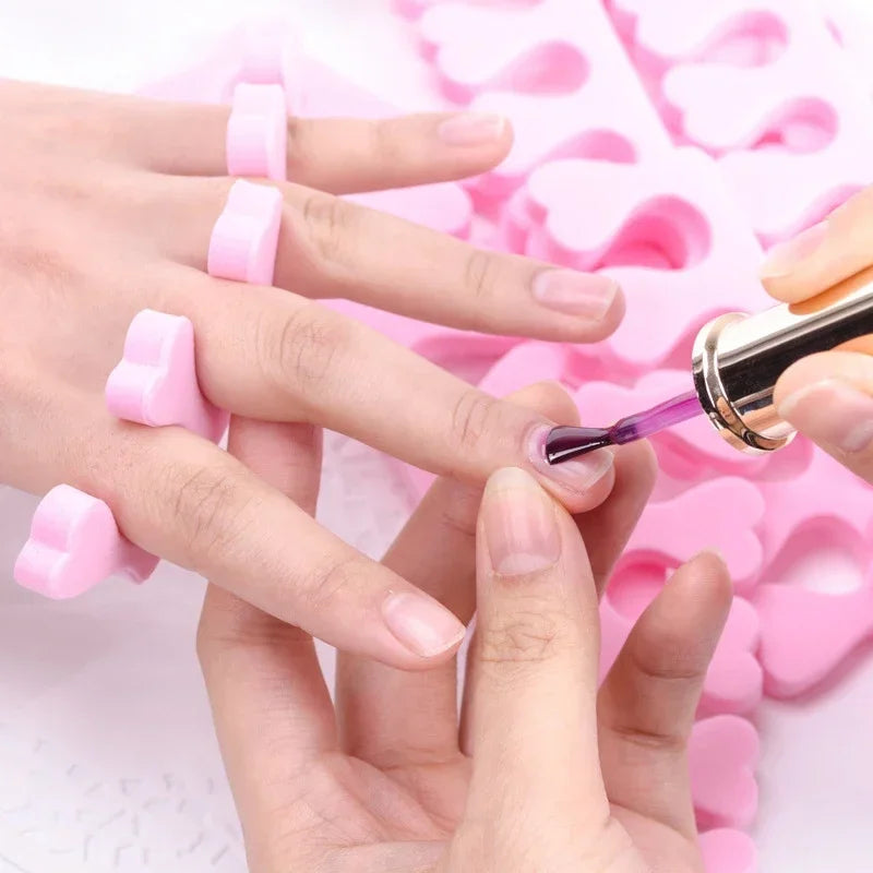 Soft Sponge Nail Art Toe Separators for Perfect Pedicures - Smarsty