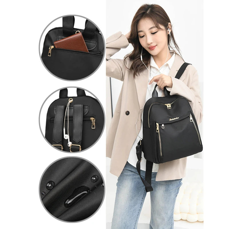 Waterproof Women Backpack Large Capacity Travel Rucksack - Smarsty