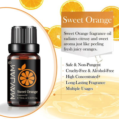 MAYJAM Fruit Essential Oil 10ml Cherry Banana Papaya Grape Litchi Guava Kiwifruit Pear Fig Fragrance Oil for Diffuser Candle - Smarsty
