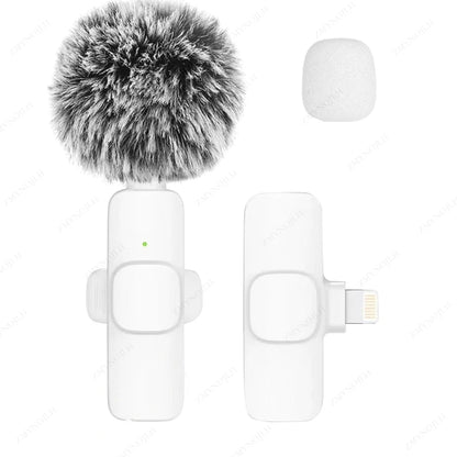 Wireless Lavalier Microphone for iPhone Android Audio Recording - Smarsty