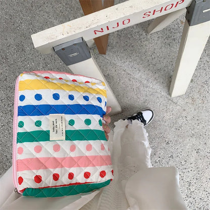 Large Capacity Women's Cosmetic Bags Cases Casual Ladies Small Storage Bag with Zipper Female Travel Clutch Bag Small Handbags - Smarsty