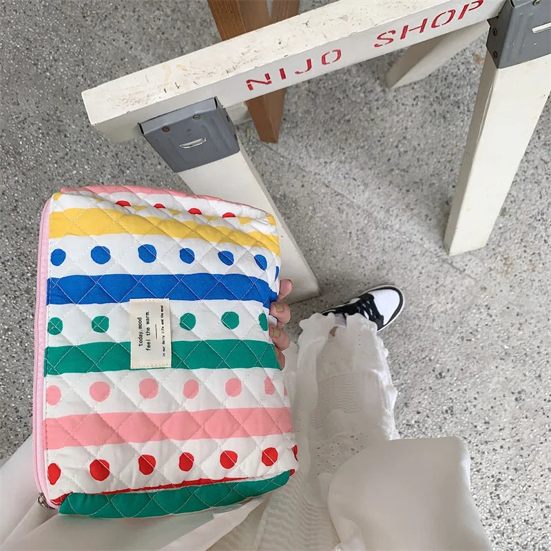 Large Capacity Women's Cosmetic Bags Cases Casual Ladies Small Storage Bag with Zipper Female Travel Clutch Bag Small Handbags - Smarsty