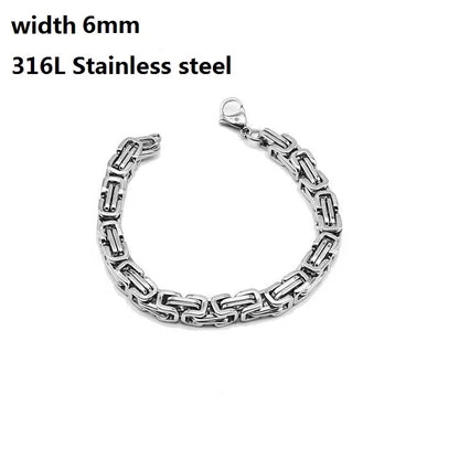 316L Stainless Steel Cuban Chain Bracelet for All - Smarsty
