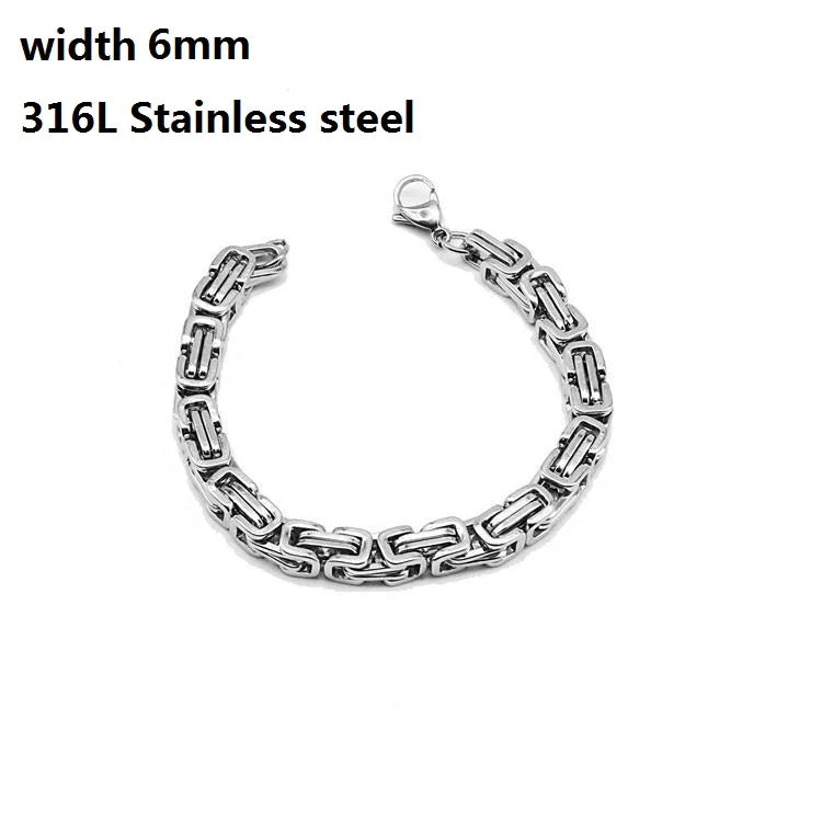 316L Stainless Steel Cuban Chain Bracelet for All - Smarsty