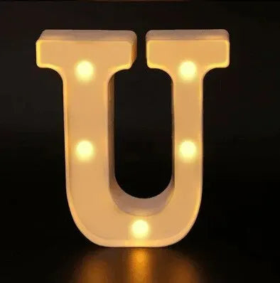 Colorful LED Letter Light for Weddings and Birthdays - Smarsty