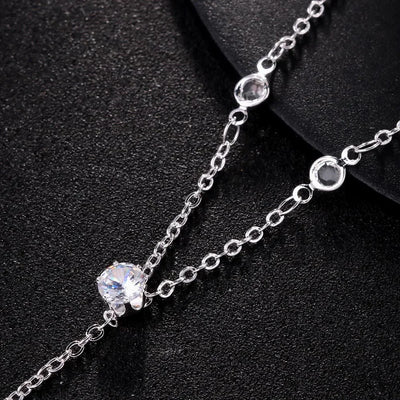 Rhinestone Cross Body Jewelry Chain for Beach Fashion - Smarsty
