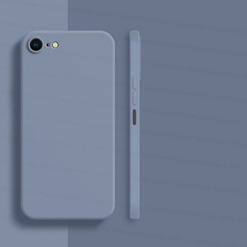 Smarsty Shockproof Soft TPU iPhone 8 Case Liquid Silicone Back -