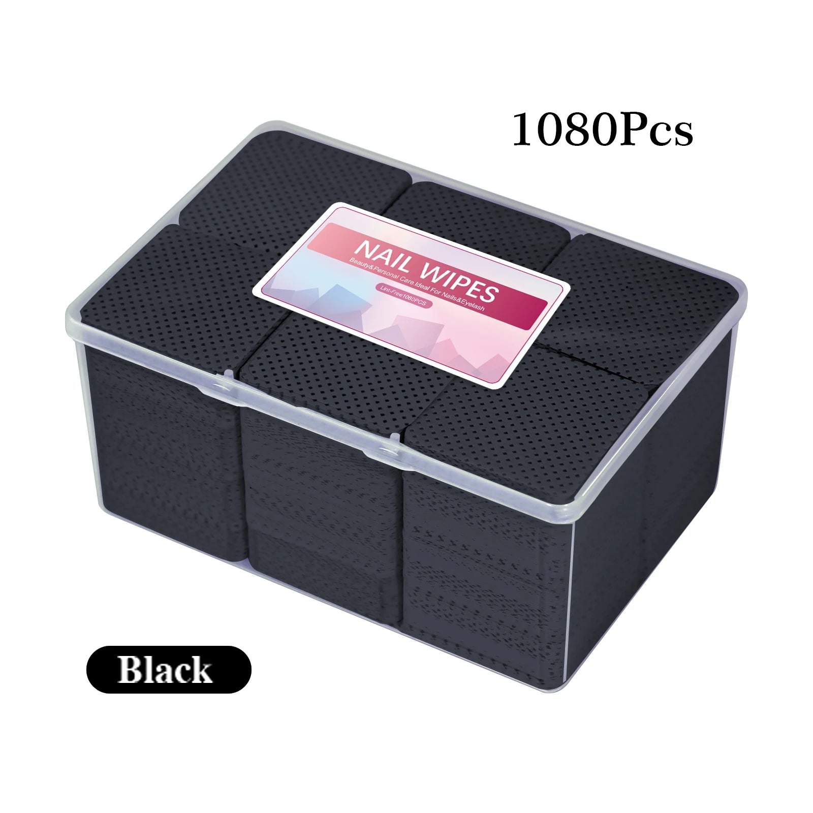 1080pcs Boxed Nail Art Lint-Free Eyelash Glue Wipes Paper Gel Polish Remover Clean Glue Cotton Pads Beauty Cleaning Tools - Smarsty