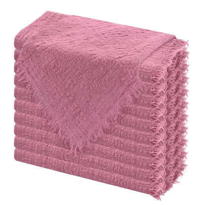 Reusable Cotton Wedding Napkins for Rustic Table Decor - Smarsty