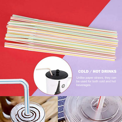 Colorful Flexible Plastic Drinking Straws for Parties - Smarsty