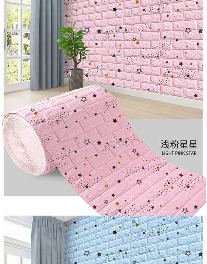 3D Foam Brick Wall Panels Self Adhesive Waterproof Decor - Smarsty