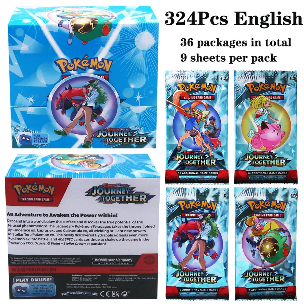 324pcs Pokemon TCG: Sword & Shield-Fusion Strike Booster Display Box (36 Packs) Board Game Card DESTINED RIVALS Stellar Crown - Smarsty