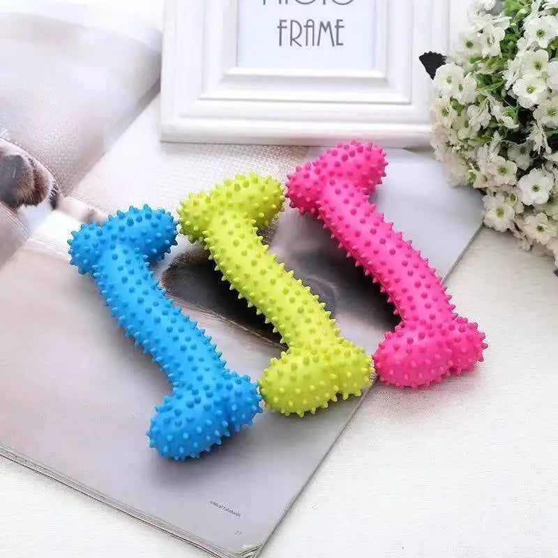 Durable Rubber Chew Toy for Small Dogs - Smarsty