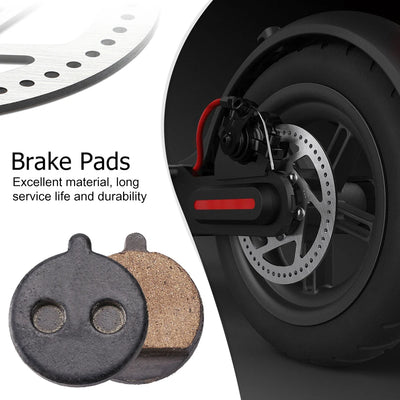 2 Sets Electric Brake Pads Resin Scooter Brake Pads Durable Electric Vehicle Brake Pads Small for Kugoo M4