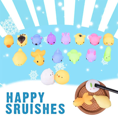 50-5PCS Mochi Squishies Kawaii Anima Squishy Toys For Kids Antistress Ball Squeeze Party Favors Stress Relief Toys For Birthday - Smarsty