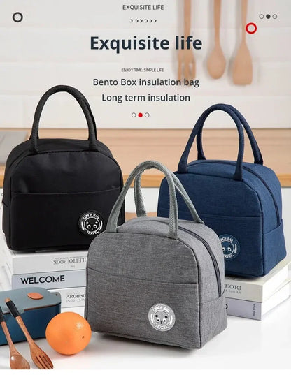 Insulated Bento Lunch Bag With Aluminum Foil Ice Pack - Smarsty