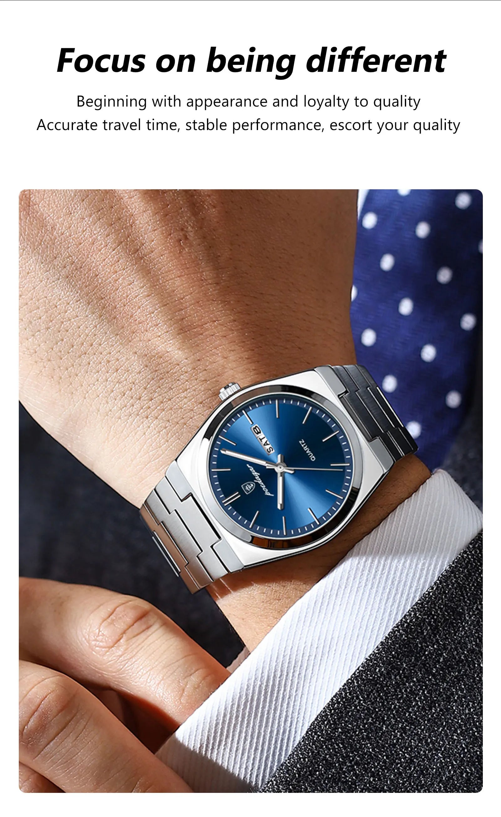 POEDAGAR Waterproof Luminous Men's Quartz Watch - Smarsty