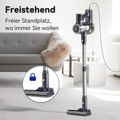 YISORA Corded Vacuum Cleaner, 600W 23KPa Stick Vacuum, Free-Stand 6 in 1 Handheld Vacuum Cleaner for Hard Floor Carpet
