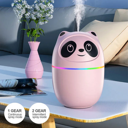 Cute Panda Air Humidifier and Aroma Diffuser with Night Light - Smarsty