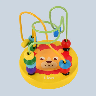 Colorful Wooden Roller Coaster Educational Circle Toy For Preschool Learning Bead Maze Toy Perfect Gift For Young Children - Smarsty
