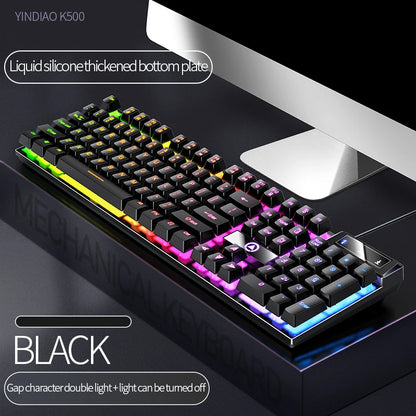 Wired Gaming Keyboard Low Profile With Numpad For PC