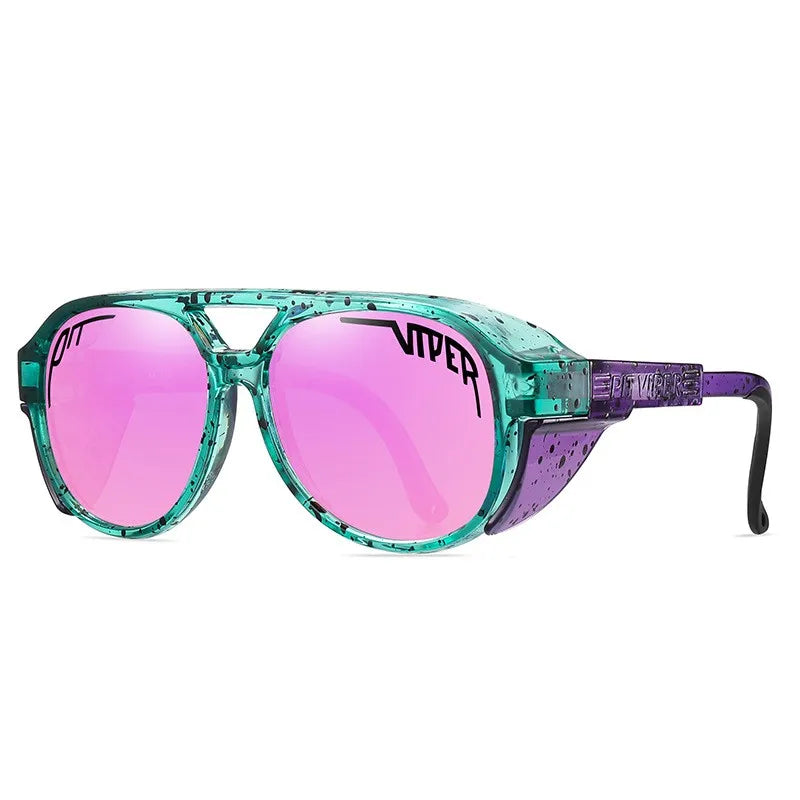 Steampunk Pit Viper Cycling Glasses Adult UV400 Men Women Sunglasses Designer Steam Punk Eyewear Vintage Retro Sun Goggles