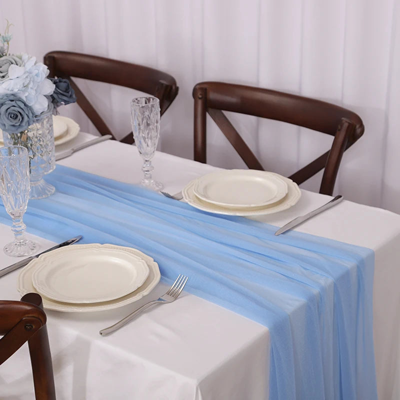 Chiffon Table Runner for Elegant Wedding and Party Decor - Smarsty