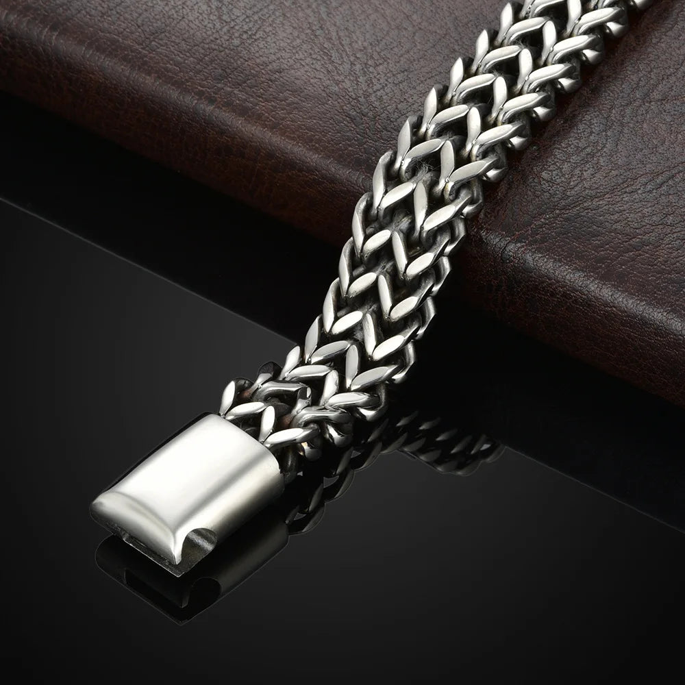 Stainless Steel Magnetic Buckle Bracelet for Unisex - Smarsty