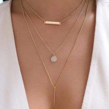 Vintage Gold Boho Layered Necklace Set for Women - Smarsty