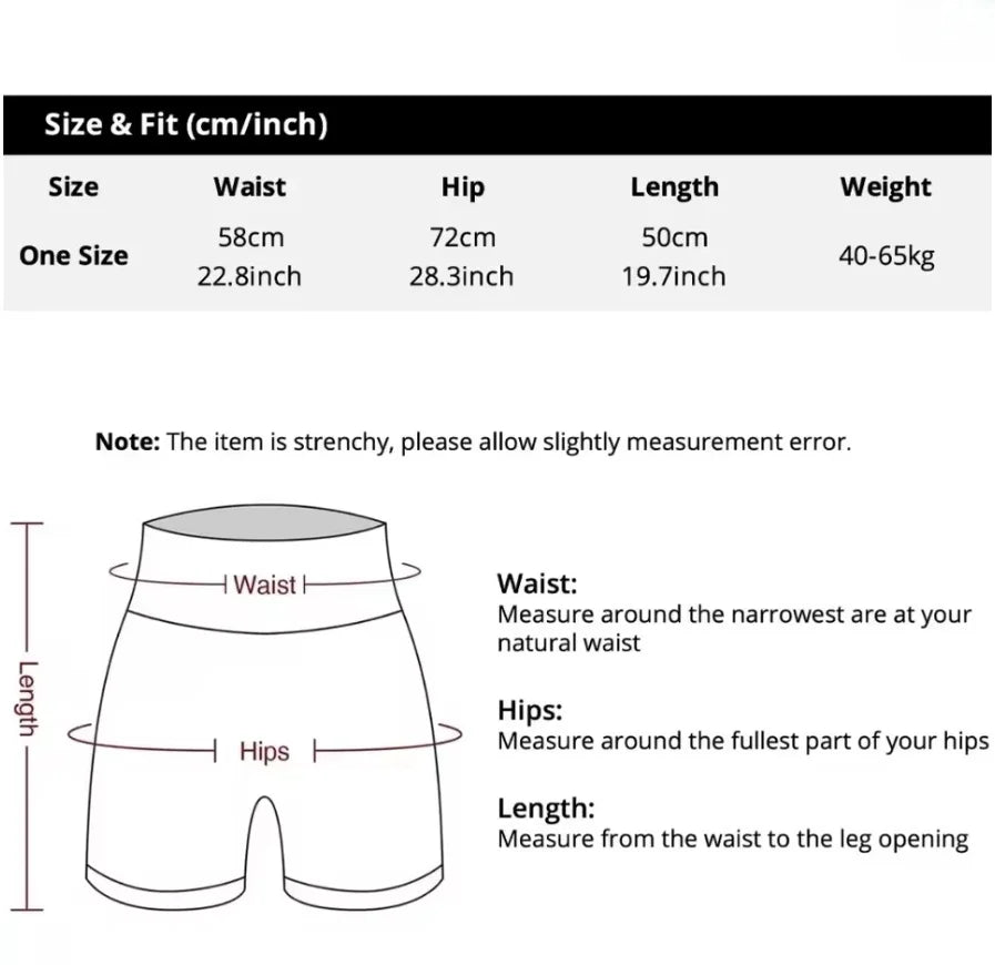 High Waist Sports Biker Shorts Women Naked Feeling Workout Push Up Leggings Tummy Control Yoga Running Fitness Gym Slim Pants - Smarsty